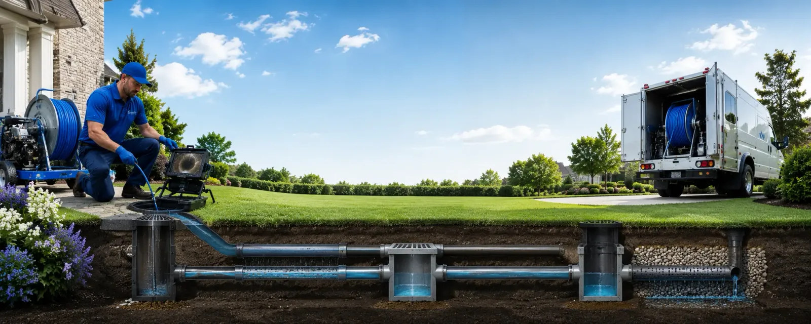 Outdoor drain cleaning information for Groton, NY